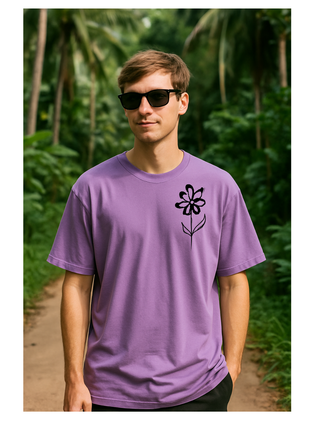 Flower Oversized T-Shirt