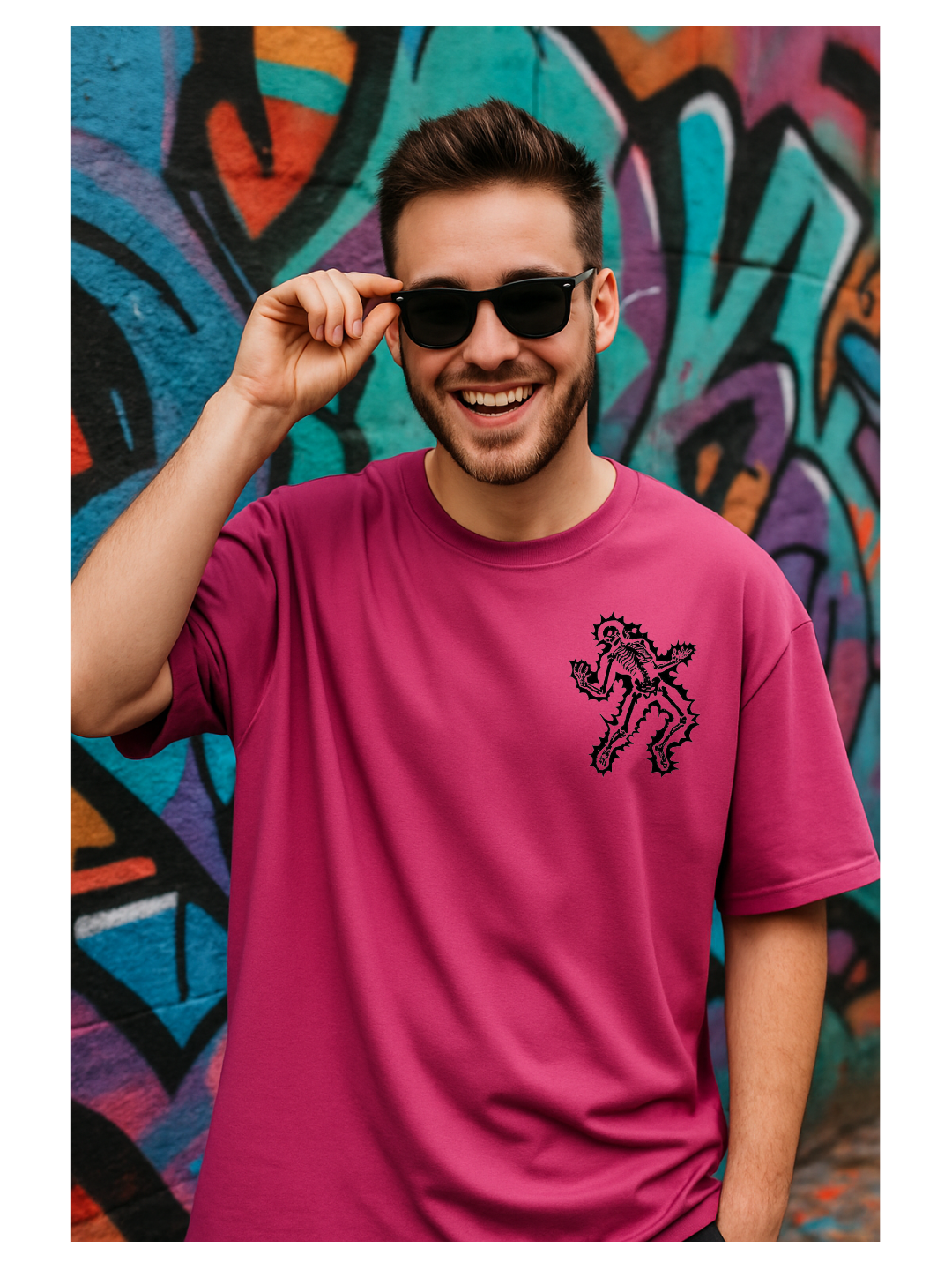 Skeleton Oversized T-Shirt