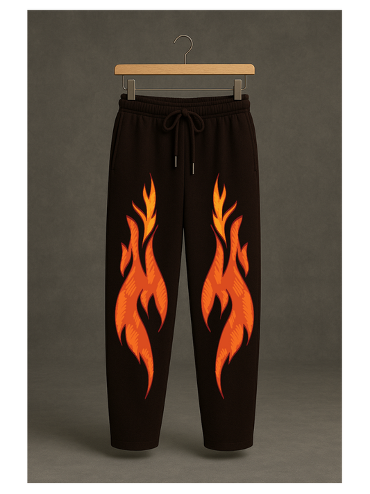 Brown Fire Joggers