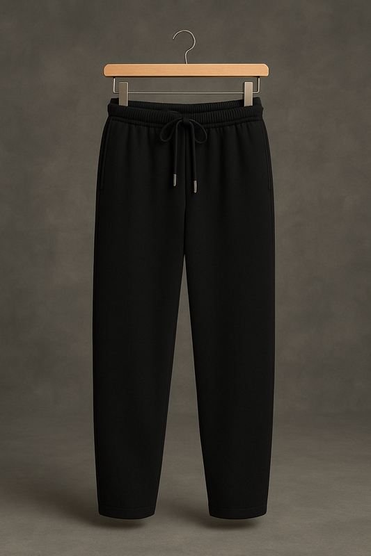 Black Plain Joggers
