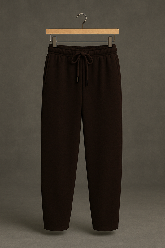 Brown Plain Joggers