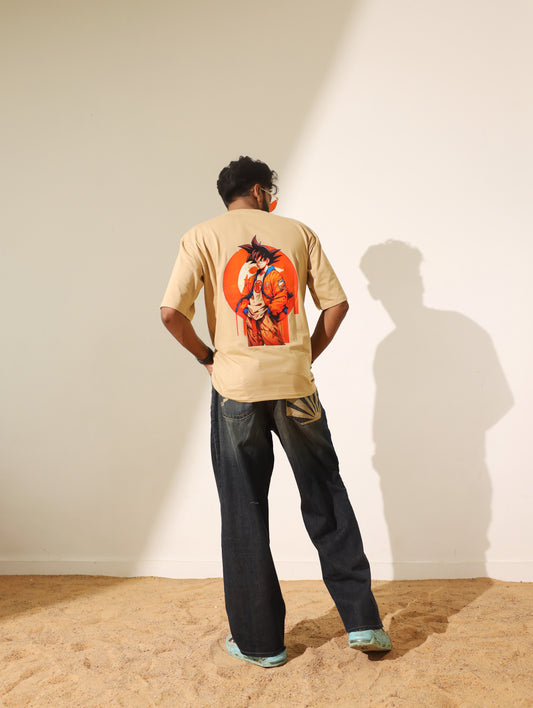 GOKU Printed Unisex Oversized T-shirt