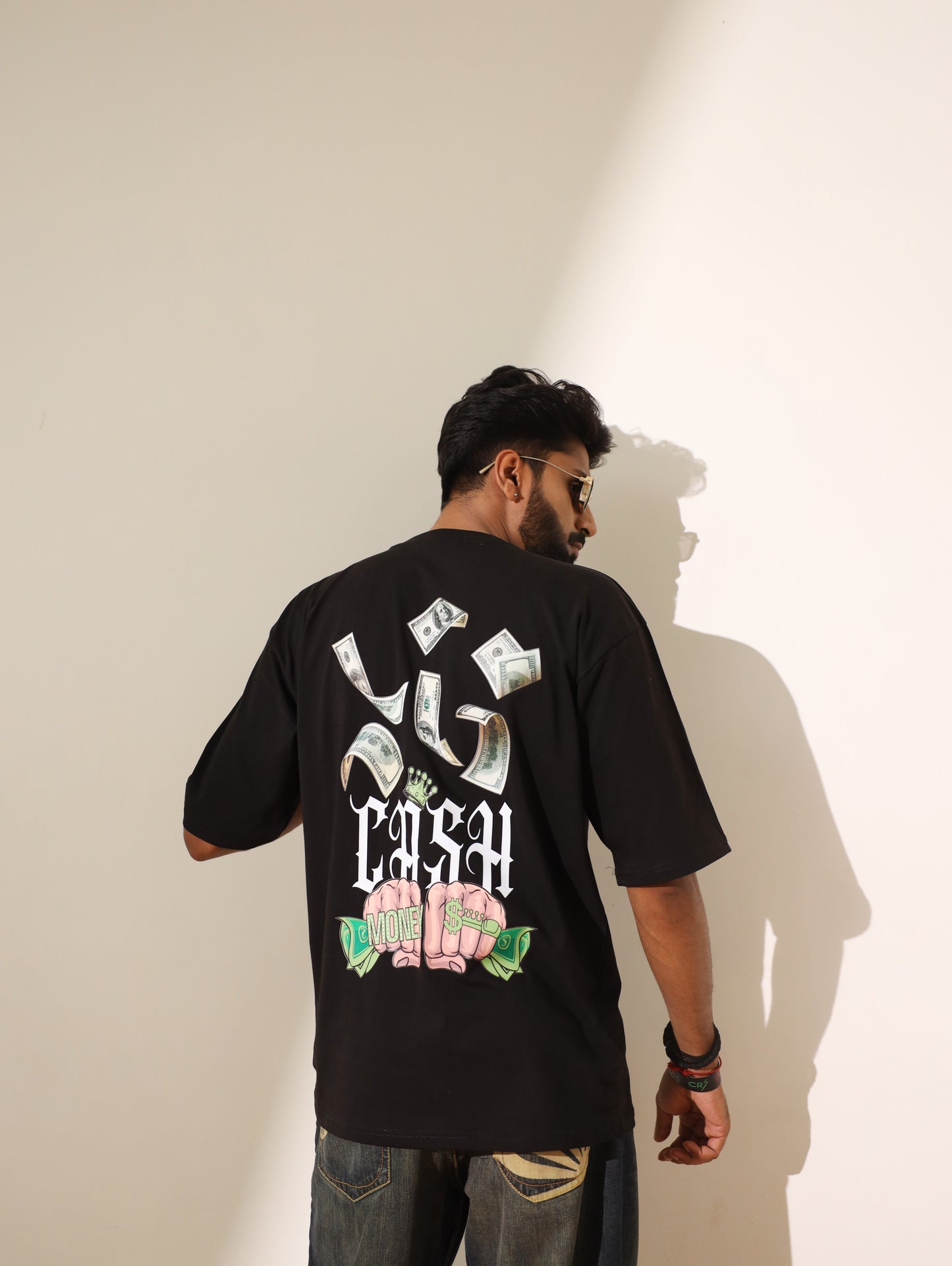 Cash Printed Unisex Oversized T-shirt