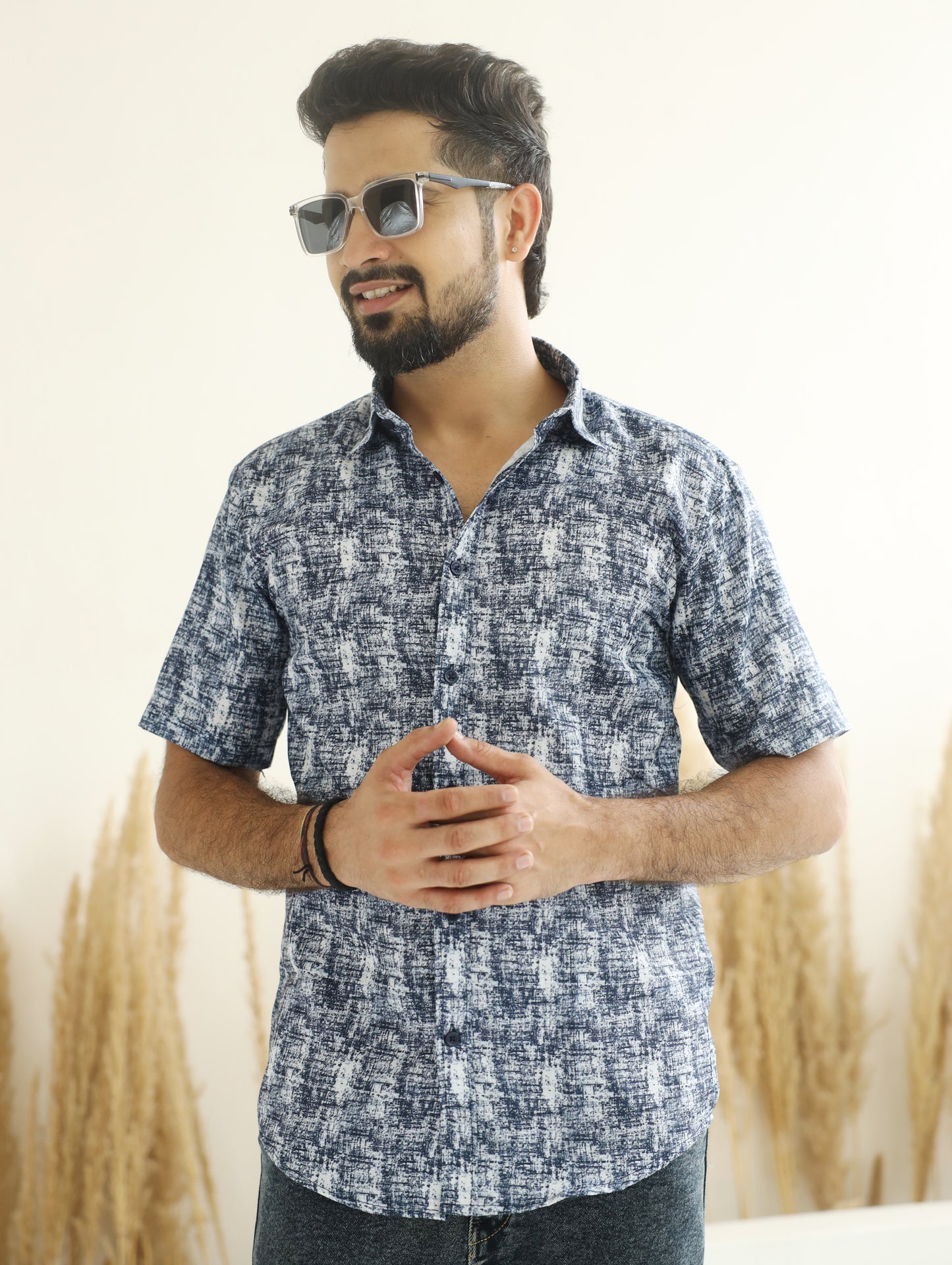 Mystic Blue Print Shirt