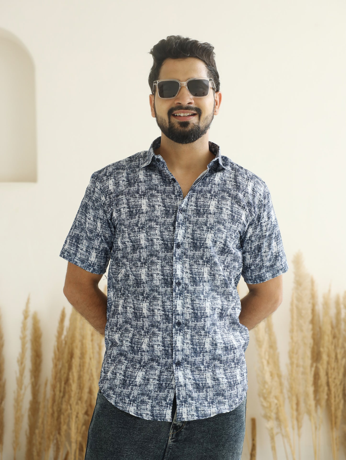 Mystic Blue Print Shirt